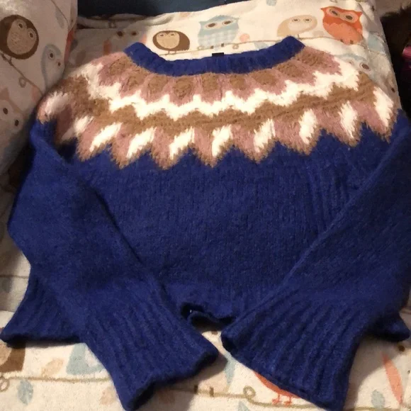 Fair Isle J. Crew Collection Alpaca Knit Sweater - Picture 3 of 11